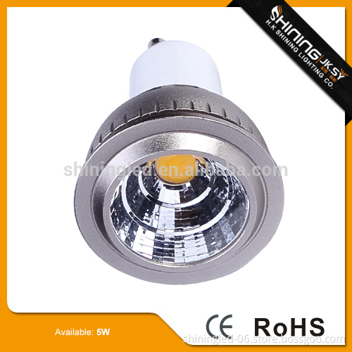 Ul High Power 5w Narrow Beam Angle Cob Led Spot Light Gu10